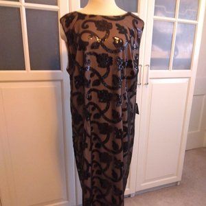Adrianna Papell Sequined Dress 20W